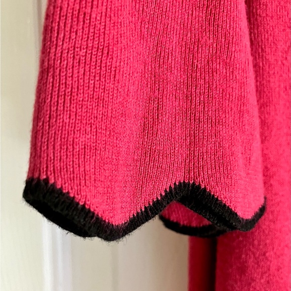 ROZ&ALI Women’s lightweight sweater, Plus Size 3X, like new, fuchsia pink/black - Picture 9 of 15